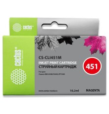 Картридж струйный Cactus CS-CLI451M пурпурный (10.2мл) для Canon MG6340/5440/IP7240