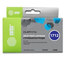Картридж струйный Cactus CS-EPT1712 голубой (10мл) для Epson XP-33/103/203/207/303/306/403/406
