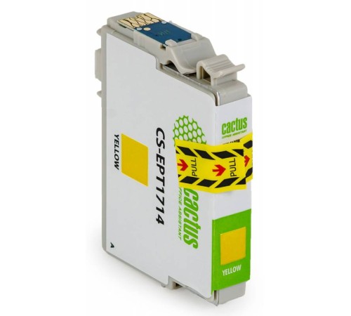 Картридж струйный Cactus CS-EPT1714 желтый (10мл) для Epson XP-33/103/203/207/303/306/403/406