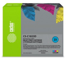 Картридж струйный Cactus CS-C1823D №23 голубой/пурпурный/желтый (39мл) для HP DJ 712c/720c/722c/810/812c/815c/830C/832C