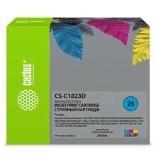 Картридж струйный Cactus CS-C1823D №23 голубой/пурпурный/желтый (39мл) для HP DJ 712c/720c/722c/810/812c/815c/830C/832C