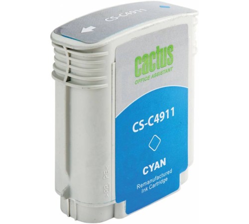 Картридж струйный Cactus CS-C4911 №82 голубой (72мл) для HP DJ 500/800C