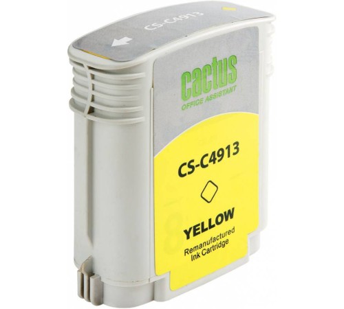 Картридж струйный Cactus CS-C4913 №82 желтый (72мл) для HP DJ 500/800C
