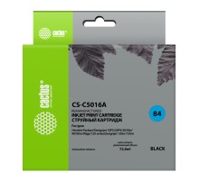 Картридж струйный Cactus CS-C5016A №84 черный (72мл) для HP DJ 10PS/20PS/30GP/50PS/90/120/130DE