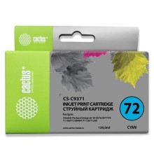 Картридж струйный Cactus CS-C9371 №72 фото голубой (130мл) для HP DJ T610/T620/T770/T1100/T1100/T1120/T1200