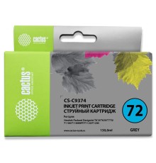 Картридж струйный Cactus CS-C9374 №72 фото серый (130мл) для HP DJ T610/T620/T770/T1100/T1100/T1120/T1200