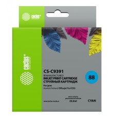 Картридж струйный Cactus CS-C9391 №88 голубой (29мл) для HP DJ Pro K550