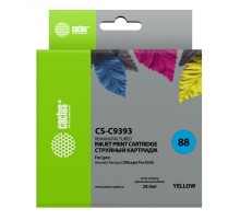 Картридж струйный Cactus CS-C9393 №88 желтый (29мл) для HP DJ Pro K550
