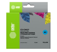 Картридж струйный Cactus CS-C9427 №85 желтый (72мл) для HP DJ 30/130