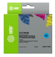 Картридж струйный Cactus CS-C9428 №85 светло-голубой (72мл) для HP DJ 30/130