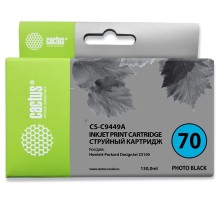 Картридж струйный Cactus CS-C9449A №70 черный (130мл) для HP DJ Z3100