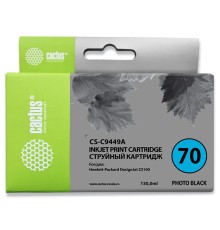 Картридж струйный Cactus CS-C9449A №70 черный (130мл) для HP DJ Z3100