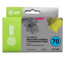 Картридж струйный Cactus CS-C9451A №70 светло-серый (130мл) для HP DJ Z3100