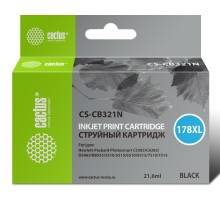 Картридж струйный Cactus CS-CB321N(CS-CB321) №178XL черный (21.6мл) для HP PS B8553/C5383/C6383/D5463