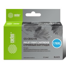 Картридж струйный Cactus CS-CB321N(CS-CB321) №178XL черный (21.6мл) для HP PS B8553/C5383/C6383/D5463