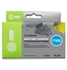 Картридж струйный Cactus CS-CB325N(CS-CB325) №178XL желтый (14.6мл) для HP PS B8553/C5383/C6383/D5463