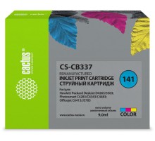 Картридж струйный Cactus CS-CB337 №141 многоцветный (9мл) для HP DJ D4263/D4363/D5360/DJ J5783/J6413