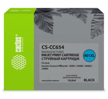 Картридж струйный Cactus CS-CC654 №901 черный (18мл) для HP DJ 4500/J4580/J4660/J4680