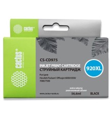Картридж струйный Cactus CS-CD975 №920XL черный (56.6мл) для HP DJ 6000/6500/7000/7500