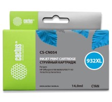 Картридж струйный Cactus CS-CN054 №933XL голубой (14мл) для HP DJ 6600
