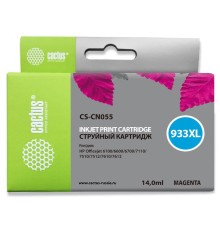 Картридж струйный Cactus CS-CN055 №933XL пурпурный (14мл) для HP DJ 6600