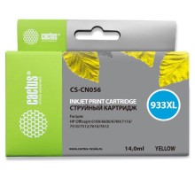 Картридж струйный Cactus CS-CN056 №933XL желтый (14мл) для HP DJ 6600