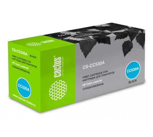 Картридж лазерный Cactus CS-CC530A CC530A черный (3500стр.) для HP CLJ CP2025/CM2320