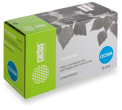 Картридж лазерный Cactus CS-CE250A CE250A черный (5000стр.) для HP CLJ CP3525/CM3533