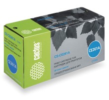 Картридж лазерный Cactus CS-CE261A CE261A голубой (11000стр.) для HP LJ CP4025/CP4525/CM4540