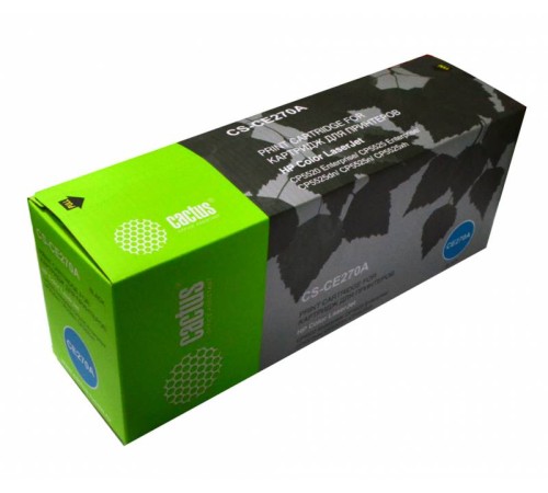 Картридж лазерный Cactus CS-CE270A CE270A черный (13000стр.) для HP LJ Ent CP5525
