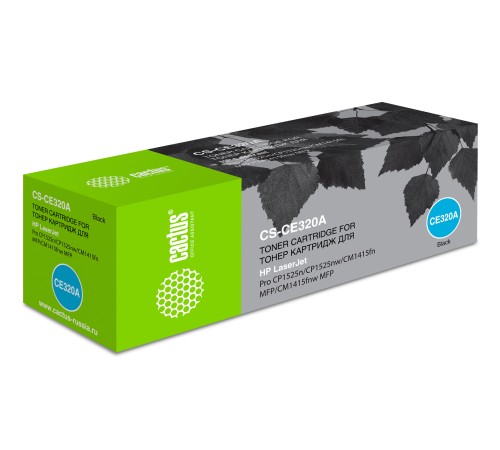 Картридж лазерный Cactus CS-CE320A CE320A черный (2000стр.) для HP LJ CP1525