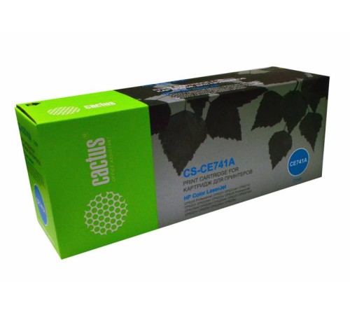 Картридж лазерный Cactus CS-CE741A CE741A голубой (7300стр.) для HP CLJ CP5220/CP5221