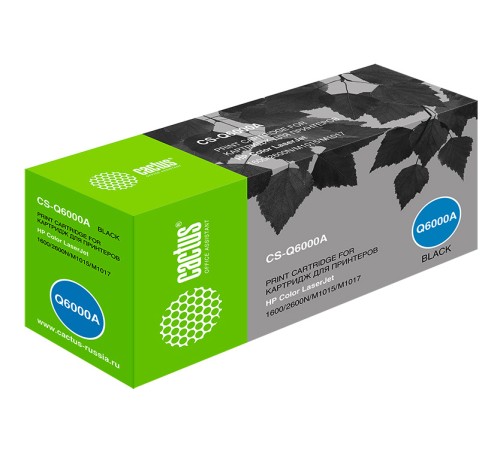 Картридж лазерный Cactus CS-Q6000A Q6000A черный (2500стр.) для HP CLJ 1600/2600N/M1015/M1017