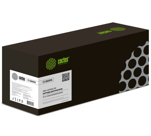 Картридж лазерный Cactus CS-Q6001A Q6001A голубой (2000стр.) для HP CLJ 1600/2600N/M1015/M1017