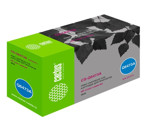 Картридж лазерный Cactus CS-Q6473A Q6473A пурпурный (4000стр.) для HP CLJ 3600