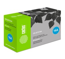 Картридж лазерный Cactus CS-Q7516A Q7516A черный (12000стр.) для HP LJ 5200/5200N/5200L/5200TN/5200DTN