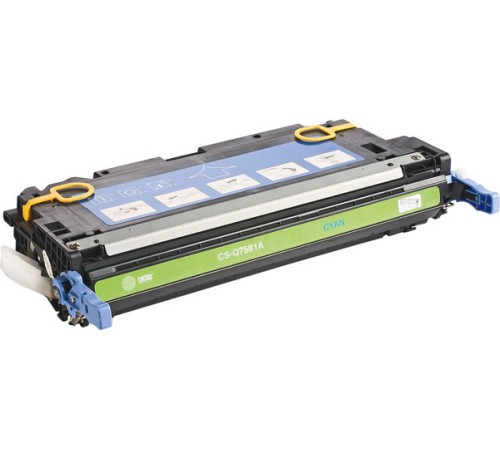 Картридж лазерный Cactus CS-Q7581A Q7581A голубой (6000стр.) для HP CLJ CP3505/3800