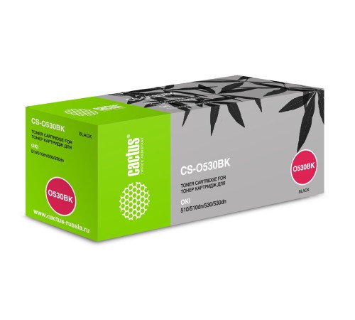 Картридж лазерный Cactus CS-O530BK черный (5000стр.) для Oki C530