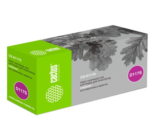 Картридж лазерный Cactus CS-D117S MLT-D117S черный (2500стр.) для Samsung SCX-4650/4655