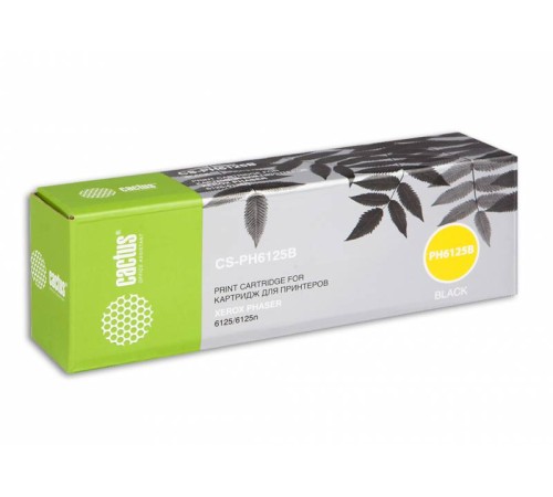 Картридж лазерный Cactus CS-PH6125B 106R01338 черный (2000стр.) для Xerox Phaser 6125