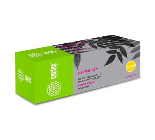 Картридж лазерный Cactus CS-PH6130M 106R01283 пурпурный (1900стр.) для Xerox Phaser 6130/6130n