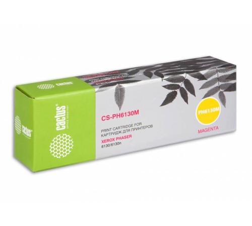 Картридж лазерный Cactus CS-PH6130M 106R01283 пурпурный (1900стр.) для Xerox Phaser 6130/6130n