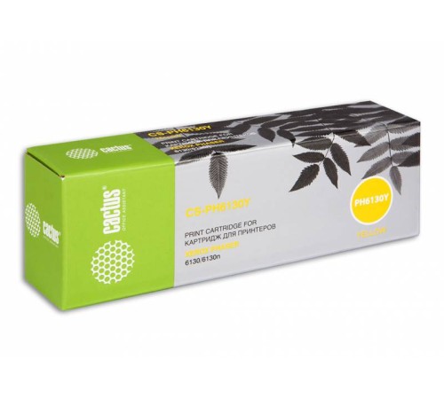 Картридж лазерный Cactus CS-PH6130Y 106R01284 желтый (1900стр.) для Xerox Phaser 6130/6130n