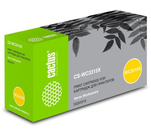 Тонер Картридж Cactus CS-WC3315X (106R02310) черный для для Xerox WorkCentre 3315 (5000стр.)