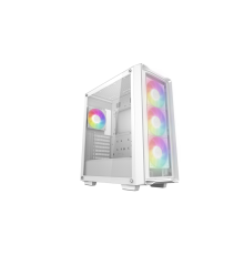 Корпус Deepcool CC560 MESH V2 WH без БП, боковое окно (закаленное стекло), 3x120мм ARGB LED вентилятор спереди и 1x120мм ARGB LED вентилятор сзади, белый, ATX