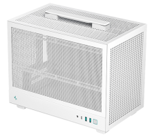 Компьютерный корпус Deepcool CH160 MESH WH без БП, белый, MINI-ITX