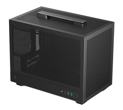 Компьютерный корпус Deepcool CH160 MESH без БП, черный, MINI-ITX