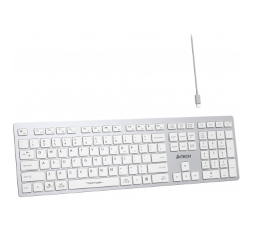 Клавиатура A4Tech Fstyler FBX50C белый USB беспроводная BT/Radio slim Multimedia (FBX50C WHITE)