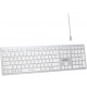 Клавиатура A4Tech Fstyler FBX50C белый USB беспроводная BT/Radio slim Multimedia (FBX50C WHITE)