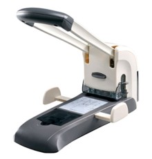 Дырокол Kw-Trio Lever-Tech HD 9556 макс.:200лист. металл серый отв.:2 с линейкой